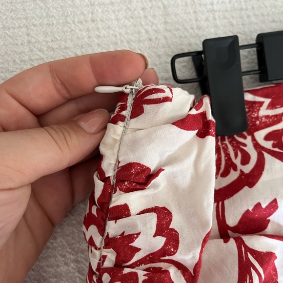 Zara Skirt / Jupe Zara red and White size XL - Picture 5 of 6